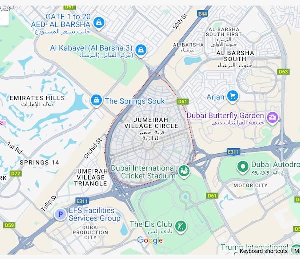 JVC Map | Apartment for sale in JVC