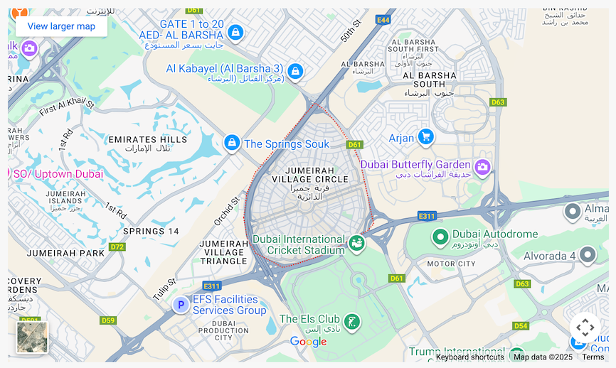 JVC Map | Apartment for sale in JVC
