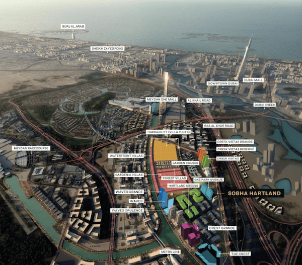 Sobha Hartland location