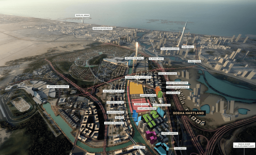 Sobha Hartland location