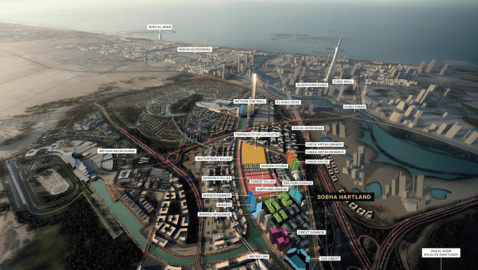 Sobha Hartland location